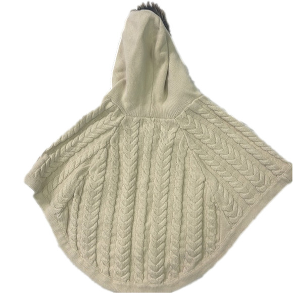 Emma’s Garden Girls 2t hooded sweater cape - Picture 4 of 5